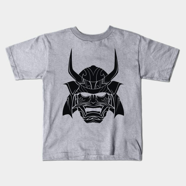 Tribal Samurai Kids T-Shirt by TurkeysDesign